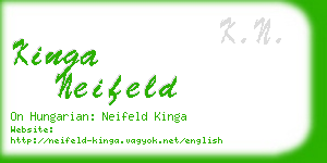 kinga neifeld business card